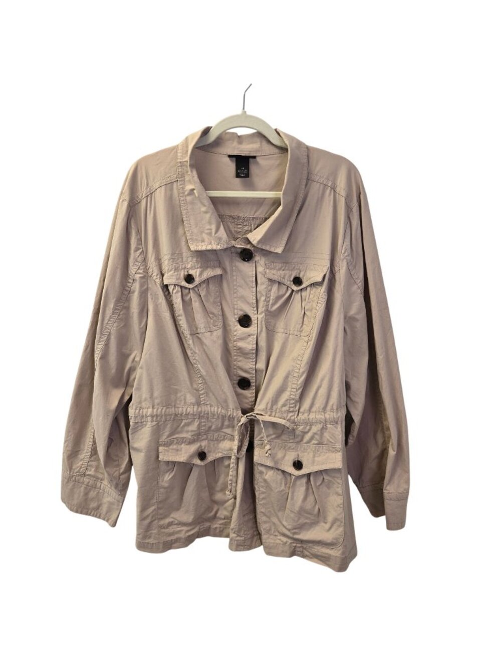 Lane Bryant Khaki Color Utility Jacket Size 28